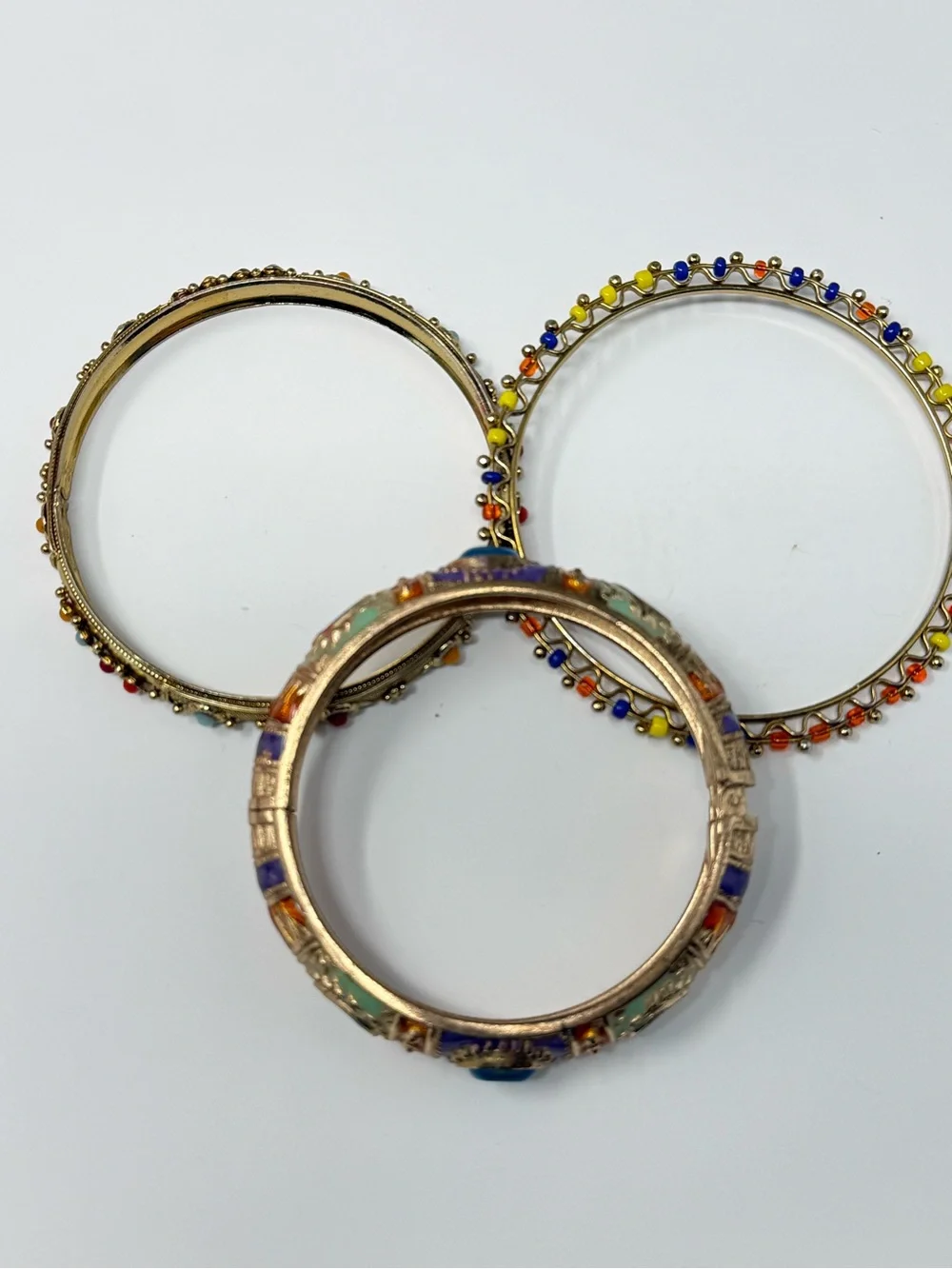 🚨SOLD🚨Women Gold Tone Bracelet Stack - Picture 4 of 9